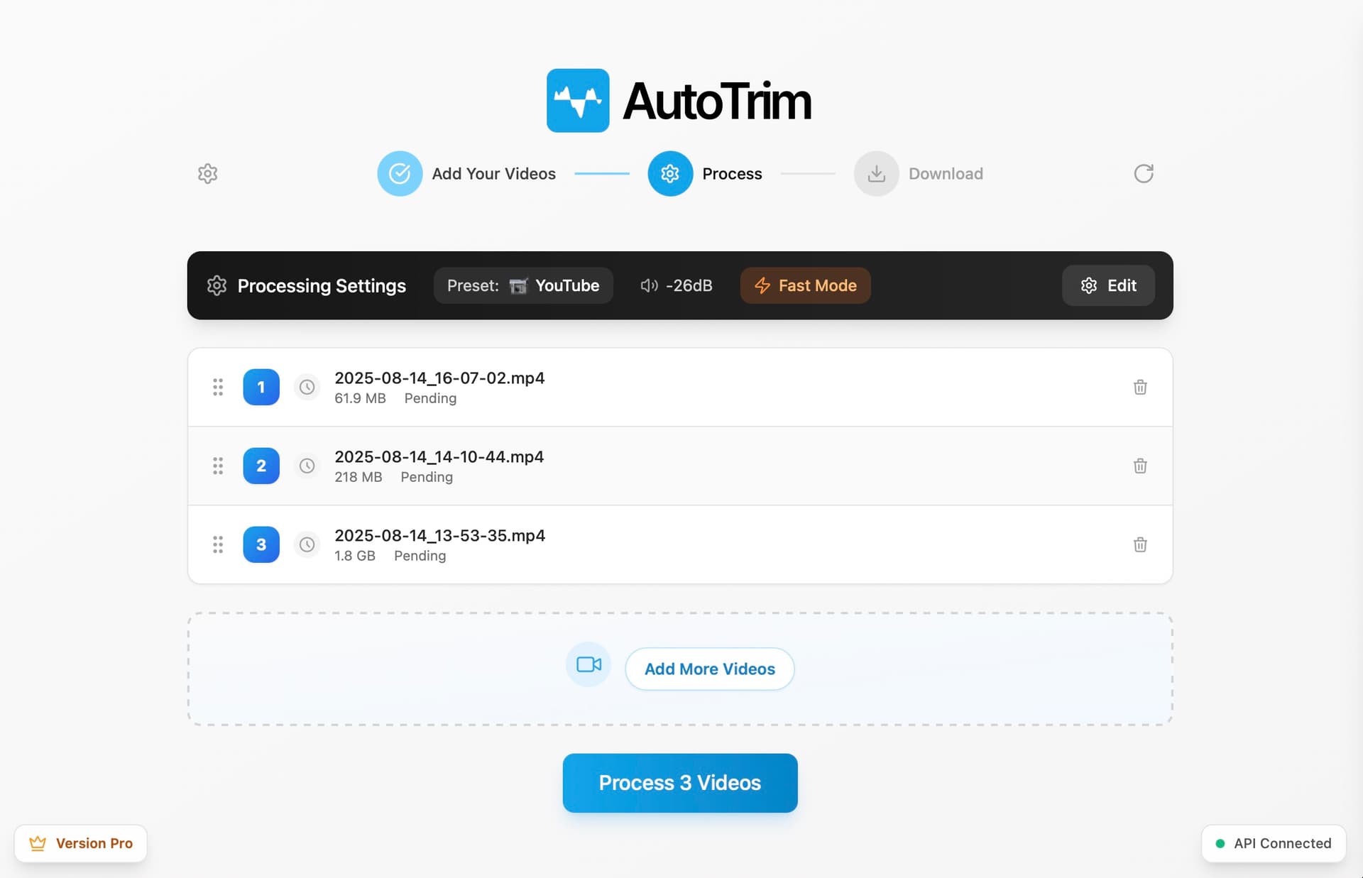 Interface (UI) - AutoTrim